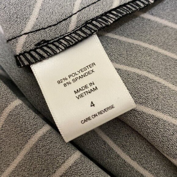 new york company women midi striped dress 4 party casual event classic luxury - Picture 10 of 11